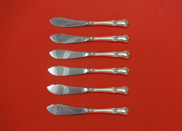 Memory Lane by Lunt Sterling Silver Trout Knife Set 6pc. HHWS Custom 7 1/2"