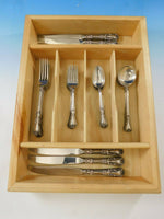 Victoria by Watson Wallace Sterling Silver Flatware Set for 6 Service 30 pieces
