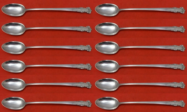 English Shell by Lunt Sterling Silver Iced Tea Spoon Set 12 pieces 7 1/2"