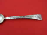 Lap Over Edge Acid Etched By Tiffany Sterling Teaspoon w/ lily of the valley  6"