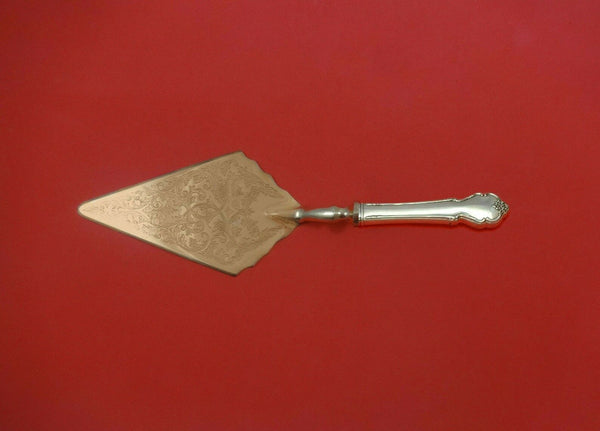 Breton Rose by International Sterling Silver Pastry Server Fancy Vermeil Custom
