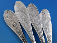 Japanese by Whiting Sterling Silver Flatware Set for 10 Service 110 pieces Birds