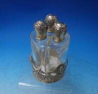 Wave Edge by Tiffany and Co Sterling Silver Stand w/Three Bottles #14560 (#5407)