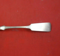 Coin Silver Preserve Spoon with Shell Bowl 6 7/8" Serving Heirloom Silverware