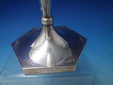 Bright-Cut AC Sterling Silver Candlestick Pair 12" x 5 1/2" 13.4 ozt. (#5765)