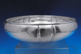TC Shop Sterling Silver Fruit Bowl Hand Hammered Handwrought 7 5/8" (#8885)
