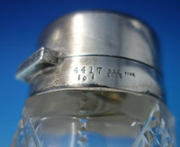 King Edward by Whiting Sterling Silver & Cut Crystal Dresser Jar 3 1/2" (#6135)