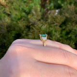 18k Yellow Gold GIA 2.86 Carat Emerald and 1.02 Carat Diamond Ring (#J6507)