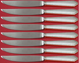 William & Mary by Lunt Sterling Silver Steak Knife Set 8pc Not Serrated Custom