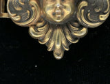 Art Nouveau Sterling Vermeil Cherub Angel Buckle (#J5432)
