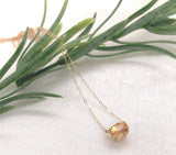14k Yellow Gold Necklace with 1.43ct Genuine Natural Precious Topaz (#J7601)