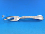 Lap Over Acid Etched by Tiffany Sterling Silver Regular Fork Birds Branch 7 1/4"