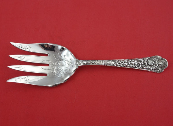 Cluny by Gorham Sterling Silver Fish Serving Fork Bright-Cut 8 3/4" Heirloom