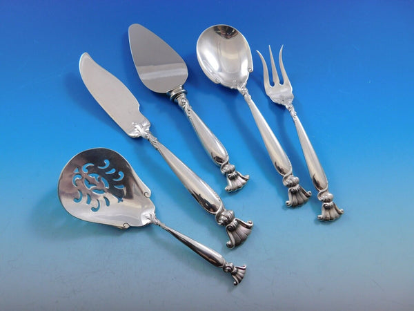 Romance of the Sea by Wallace Sterling Silver Essential Serving Set Small 5-pc