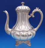 Norwegian .830 Silver Coffee Set 3pc Coffee Sugar Creamer #854 (#8065) Lovely!