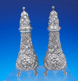 Rose by Stieff Sterling Silver Salt and Pepper Shaker Set 2pc #12A (#8904)