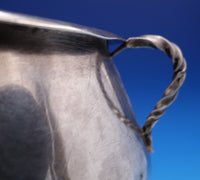 Spanish Colonial Sterling Silver Bowl w/ Two Twisted and Two Plain Handles #7804