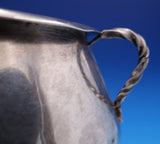 Spanish Colonial Sterling Silver Bowl w/ Two Twisted and Two Plain Handles #7804