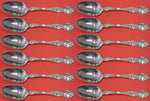 Violet by Wallace Sterling Place Soup Spoon Set 12 pieces 7"