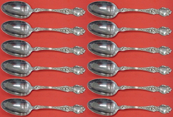 Violet by Wallace Sterling Place Soup Spoon Set 12 pieces 7"