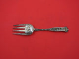 Dresden by Whiting Sterling Silver Cold Meat Fork enameled 9"