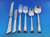 Linenfold by Tiffany and Co Sterling Silver Flatware Set 6 Service 37 pieces