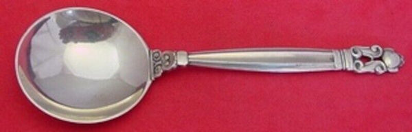Acorn by Georg Jensen Sterling Silver Bouillon Soup Spoon with GI/GJ Mark 5 1/4"