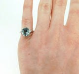 14k Gold Fancy Radiant Cut 1.80 Carat Genuine Natural Aquamarine Ring (#J4416)