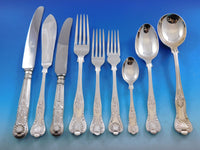 Queens by Francis Howard UK Sterling Silver Flatware Set Service 87 pcs Dinner