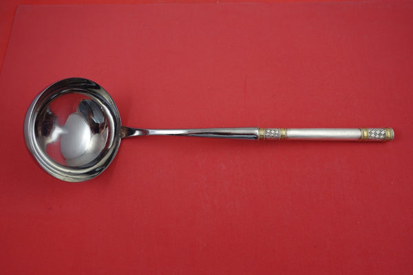 Aegean Weave Gold by Wallace Sterling Silver Soup Ladle HHWS 11 1/2"