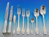 Cannon Handle by Boin-Taburet French 950 Silver Flatware Set Service Paris 54 pc
