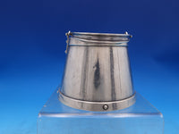 Gorham Sterling Silver Milk Pail faux Wood finish Swing Handle c1872 (#7428)