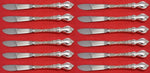 Du Barry by International Sterling Silver Butter Spreader HH modern Set 12pcs 6"