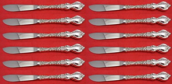 Du Barry by International Sterling Silver Butter Spreader HH modern Set 12pcs 6"