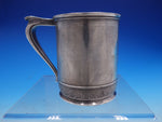 1870s Vintage English Silver Baby Cup with Tulip and Foliage Border (#4228)