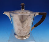 International Sterling Silver Tea Set 6pc with Teak Handles Modernism (#0482)