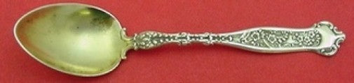 Dresden by Whiting Sterling Silver Demitasse Spoon Gold Washed 4" Heirloom