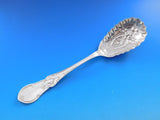 Dew Drop by Shiebler Sterling Silver Berry Spoon Pie Crust Edge Embossed Bowl 9"