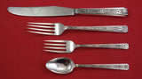 Chased Classic by Lunt Sterling Silver Dinner 4-pc Setting(s) 9 1/2"