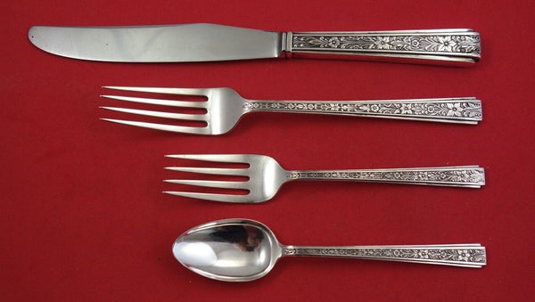 Chased Classic by Lunt Sterling Silver Dinner 4-pc Setting(s) 9 1/2"