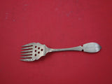 Coin Silver by Various Makers Sardine Fork 6-tine brite-cut mono "Mary" 6 1/4"