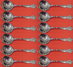 Marlborough by Reed and Barton Sterling Silver Cream Soup Spoon Set 12 pc 5 7/8
