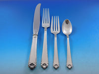 Lamerie by Tuttle Sterling Silver Flatware Set 8 Service 56 pieces Dinner Size