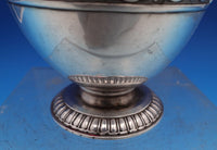 French Sterling Silver Cup and Saucer 2pc GW Winged Cherub Applied Border #8422