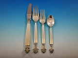 Acanthus by Georg Jensen Sterling Silver Flatware Set for 8 Service 33 Pcs