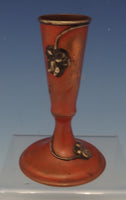 Mixed Metals by La Pierre Copper Bud Vase w/Silver Flowers 3 1/2" Tall (#0499)
