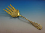 Japanese by Tiffany & Co. Sterling Fish Serving Fork with Bird Vermeil 9 1/2"