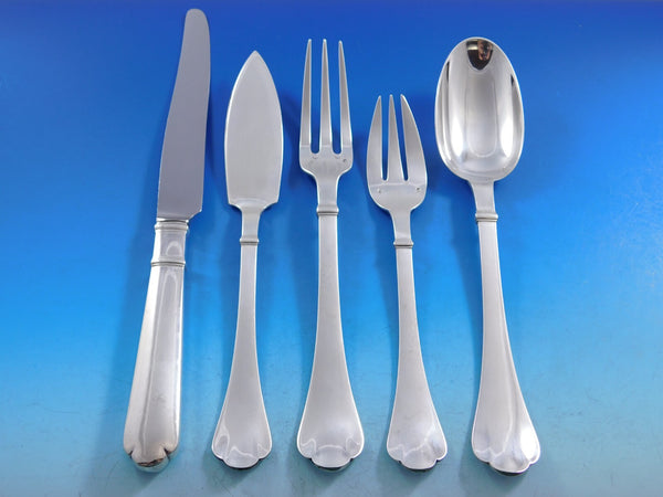 Richelieu by Puiforcat French Sterling Silver Flatware Set Dinner Service 20 pcs
