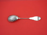 James Watt Coin Silver Berry Spoon coin shell bowl similar to Belmont 8 7/8"