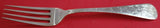 Woodbine Engraved by Seymour Sterling Silver Dinner Fork 7 3/4"